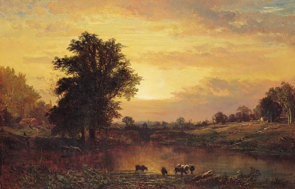 Alfred Thompson Bricher Sunset in the Catskills Spain oil painting art